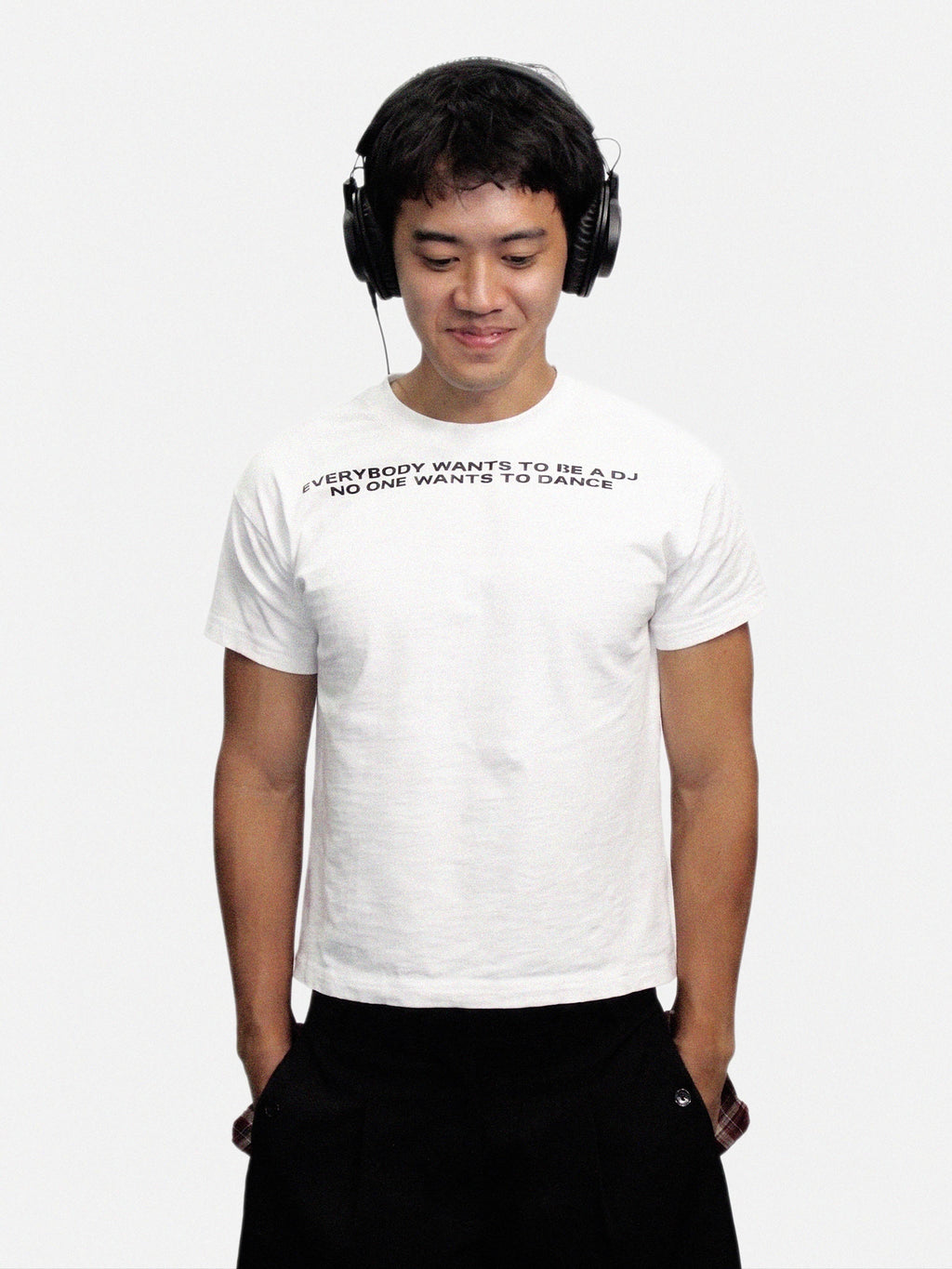 WHITE DJ SLUB TEE