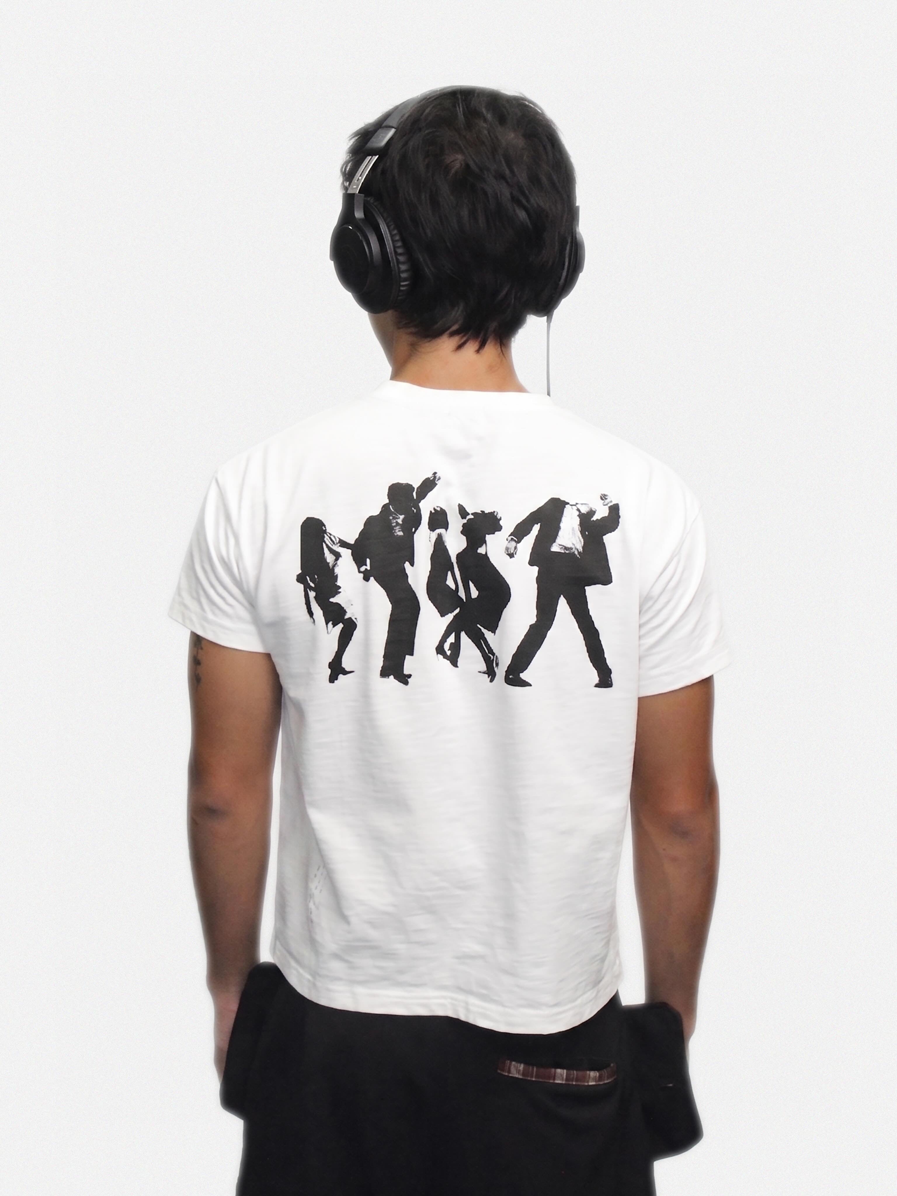 WHITE DJ SLUB TEE