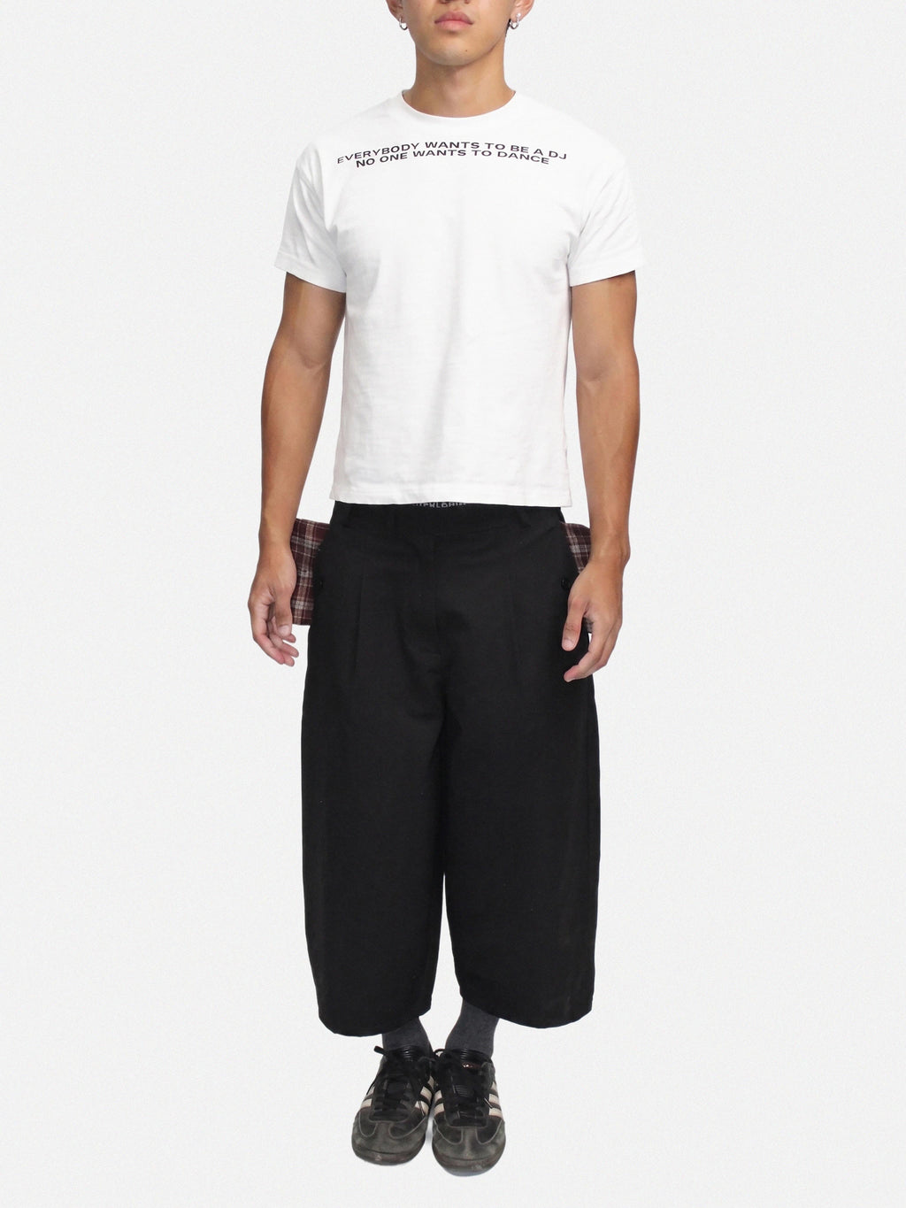 WHITE DJ SLUB TEE