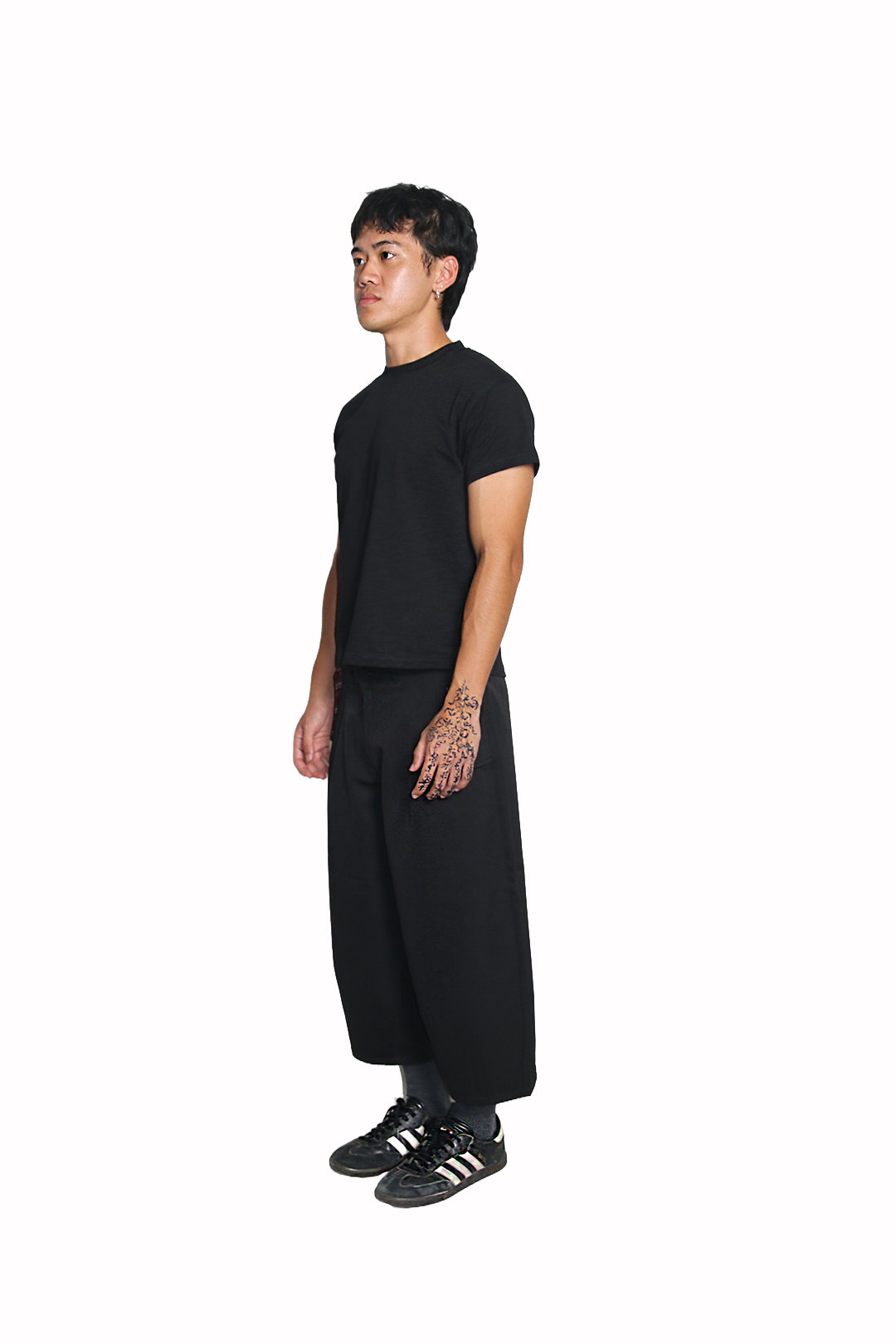 PLEATED CAPRIS